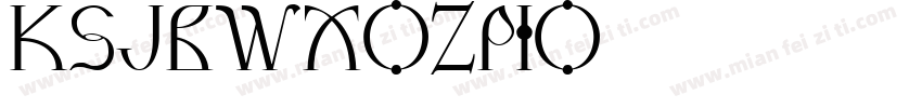 KSJBWXOZPIO 133 90字体转换